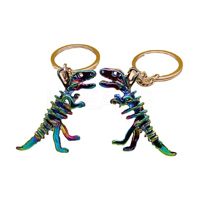Halloween Alloy Skull Dinosaur Pendant Keychain LS-WG34107-01-1