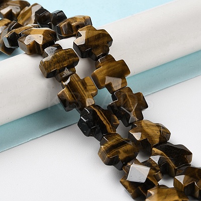 Natural Tiger Eye Beads Strands G-K357-C04-01-1