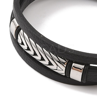 Microfiber Leather Multi-strand Bracelets BJEW-B096-28P-1