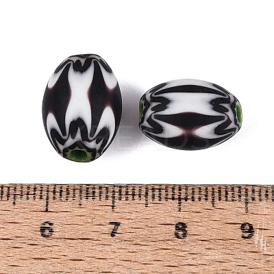Handmade Millefiori Glass Barrel Beads LA-N002-05C-1