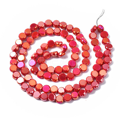 Electroplate Glass Beads Strands EGLA-Q125-002-A05-1