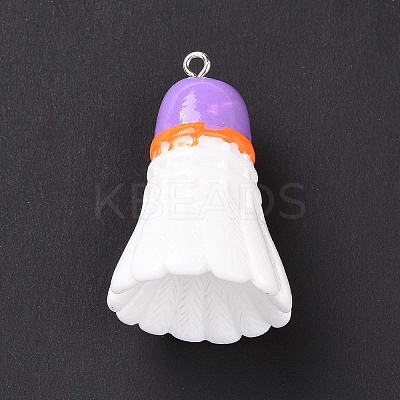 Sport Ball Theme Opaque Resin Pendants RESI-F039-01F-1