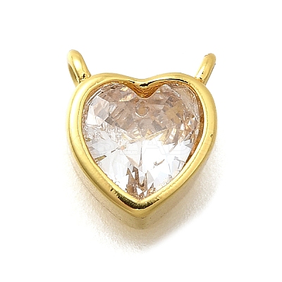 Brass Micro Pave Cubic Zirconia Pendants KK-D295-12G-1