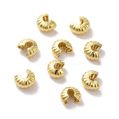 Brass Crimp Beads Covers X-FIND-Z039-13B-G-1