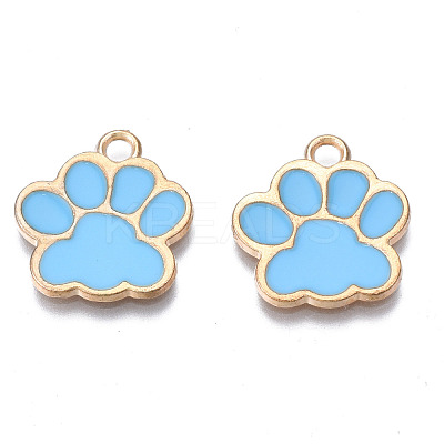 Alloy Enamel Pendants ENAM-T016-22LG-E-RS-1
