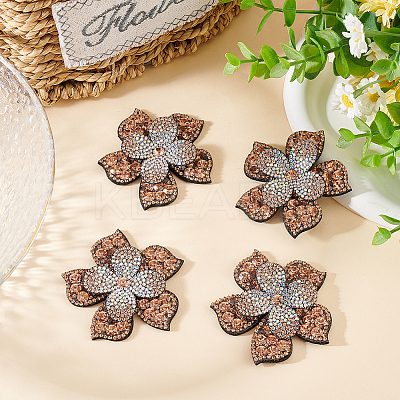 4Pcs Rhinestone Appliques PATC-FG0001-04B-1
