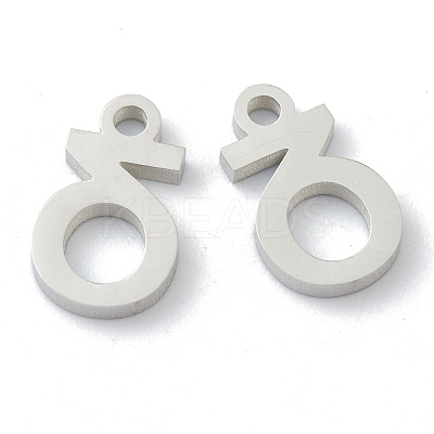 Non-Tarnish 304 Stainless Steel Charms STAS-G244-01D-1