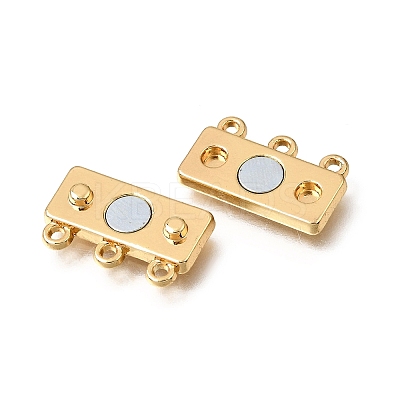 2-Strands Brass Magnetic Clasps KK-CBA9C94-01B-G-1