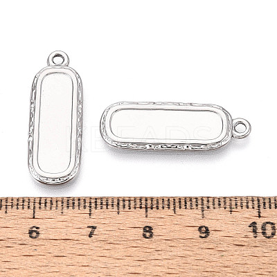 304 Stainless Steel Pendant Cabochon Settings STAS-N108-61P-1