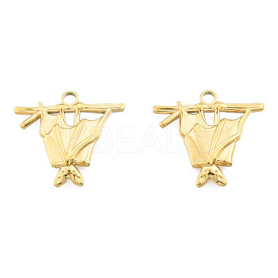 Ion Plating(IP) 201 Stainless Steel Pendants LS-STAS-N098-266LG-1