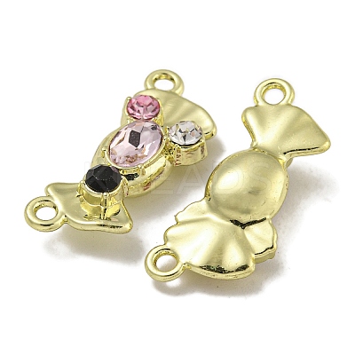 Rack Plating Alloy Rhinestone Pendants PALLOY-F312-15G-1