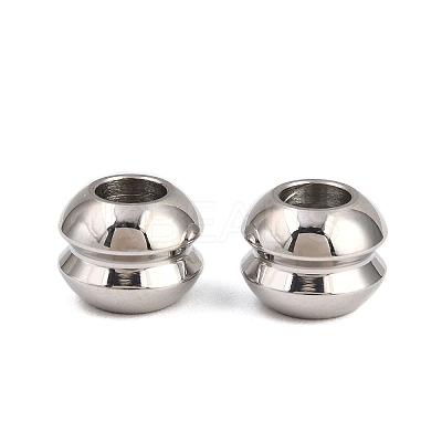 201 Stainless Steel Beads STAS-Z166-09P-1