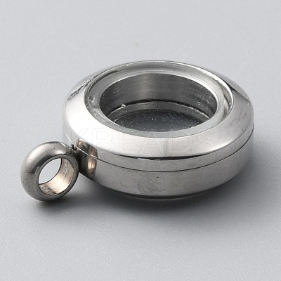 304 Stainless Steel Locket Pendants STAS-WH0044-13A-P-1