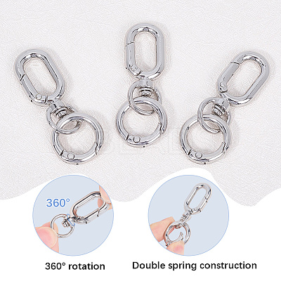 Alloy Swivel Clasps FIND-SP0003-29P-1
