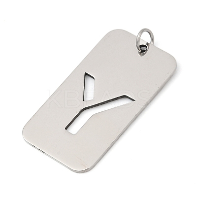 304 Stainless Steel Pendants STAS-M115-01P-Y-1