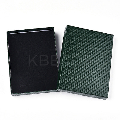 Rhombus Textured Cardboard Jewelry Boxes CBOX-T006-01C-1