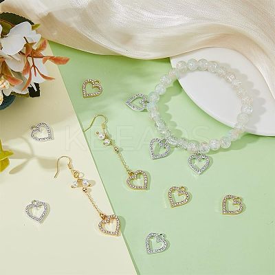 60Pcs 2 Colors Alloy Charms ALRI-FH0001-13-1