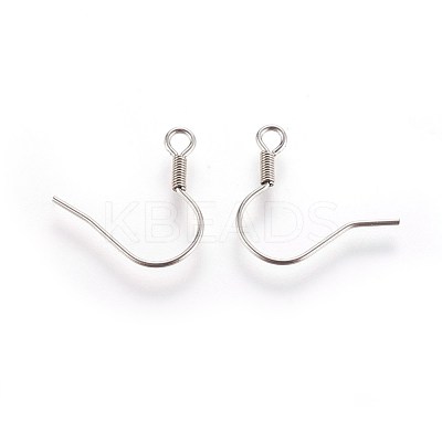 Tarnish Resistant Stainless Steel Earring Hooks X-STAS-E009-2-1