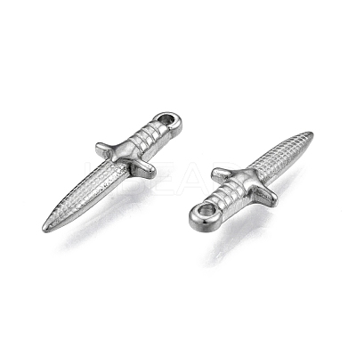 Non-Tarnish 304 Stainless Steel Pendants STAS-N099-38-1
