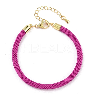 4.5MM Round Nylon Milan Cord Bracelet Making BJEW-I245-01G-28-1