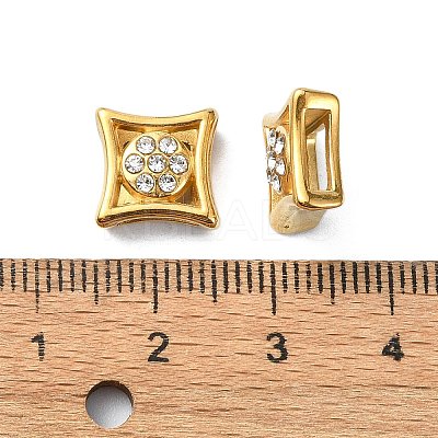 Ion Plating(IP)  304 Stainless Steel Slide Charms STAS-C089-06F-G-1