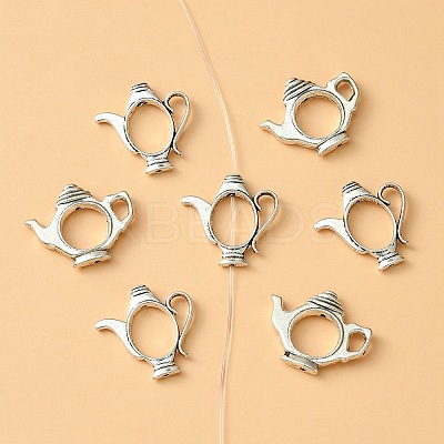 20Pcs 2 Styles Tibetan Style Alloy Bead Frame TIBEB-YW0001-19-1