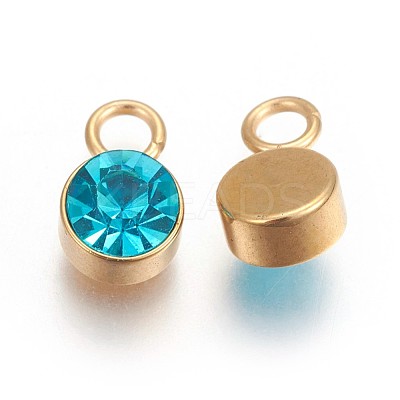 Glass Rhinestone Charms STAS-F189-B01-1