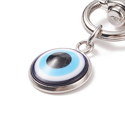 Resin Evil Eye Pendant Decorations HJEW-JM00725-01-1