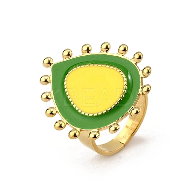 304 Stainless Steel Enamel Finger Rings for Women LS-RJEW-Z096-01G-01-1