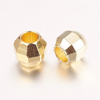 Real 18K Gold Plated Brass Spacer Beads X-KK-E702-19G-NF-1