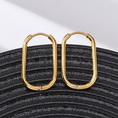 201 Stainless Steel Hoop Earrings EJEW-Z127-01G-02-1