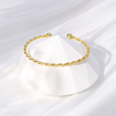 Twisted Brass Cuff Bangles YN8277-1