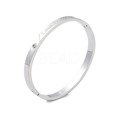 304 Stainless Steel Micro Pave Clear Cubic Zirconia Hinged Bangles BJEW-P317-01P-1