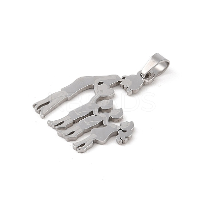 Non-Tarnish Mother's Day 304 Stainless Steel Pendants STAS-U002-01P-1