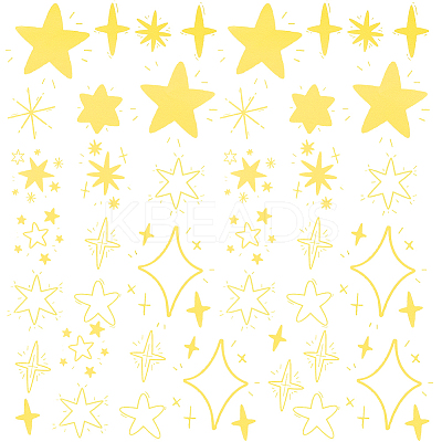 PVC Plastic Star Wall Stickers DIY-WH20009-43-1
