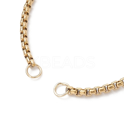 3Pcs 3 Styles 304 Stainless Steel Cable Chain & Venetian Chain & Rolo Chain Slider Bracelet Making AJEW-JB01463-1