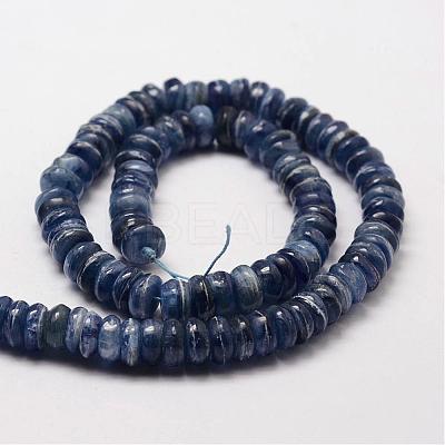 Rondelle Natural Kyanite/Cyanite/Disthene Bead Strands G-O137-01C-1