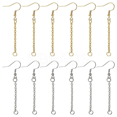 304 Stainless Steel Earring Hook EJEW-YW00016-01-1
