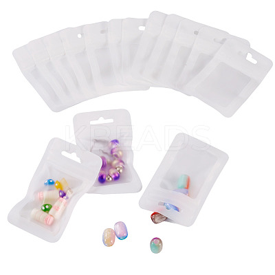160Pcs Plastic Yin-yang Resealable Bags with Visible Window ABAG-TA0001-94C-1