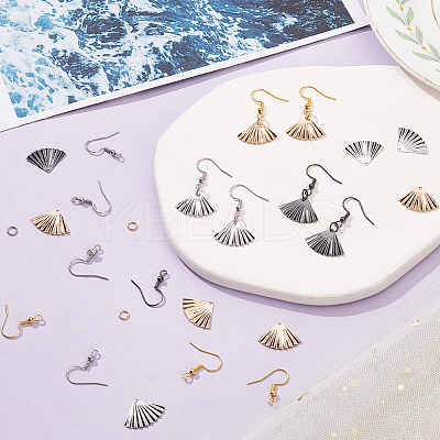 DIY Fan Earrings Making Kit DIY-BC0009-47-1