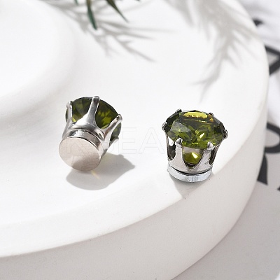 Cubic Zirconia Clip-on Earrings EJEW-L100-01P-08-1