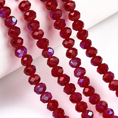 Electroplate Glass Beads Strands EGLA-A034-T10mm-L20-1