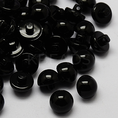 Taiwan Acrylic Dome Shank Buttons BUTT-F023-8mm-01-1