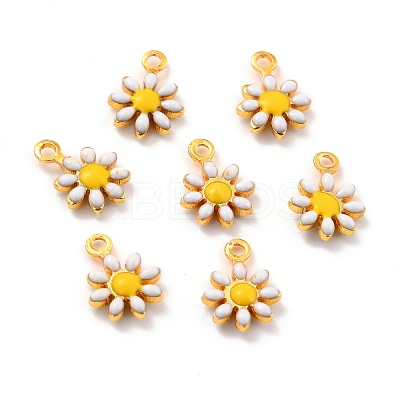 Brass Enamel Charms KK-K260-03G-RS-1