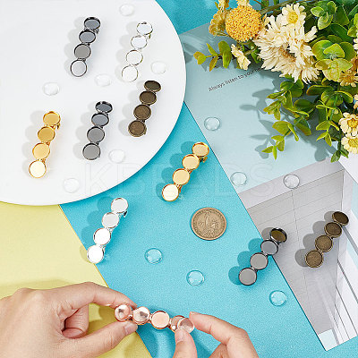 DIY Blank Dome Hair Barrettes Jewelry Kits DIY-UN0004-70-1