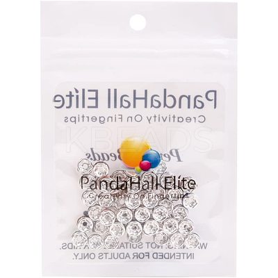 Rondelle Brass Rhinestone Spacer Beads RB-PH0001-06S-NF-1