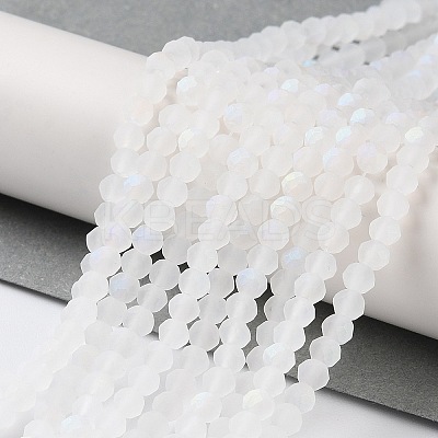 Transparent Glass Beads Strands X-EGLA-A044-T8mm-MB19-1