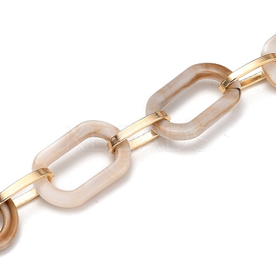 Handmade Acrylic Paperclip Chains AJEW-JB00697-04-1