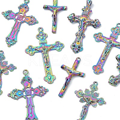 10Pcs 5 Styles Plated Alloy Pendants FIND-YW0007-16-1