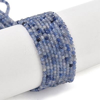 Natural Blue Aventurine Beads Strands X-G-M449-B01-2mm-1